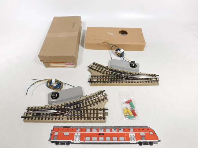 80 X MÄRKLIN H0 00 AC pièce de voie voie voie M profil creux 3600 A