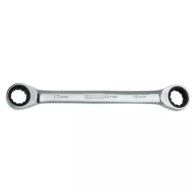 KS-Tools 503.4512 GEARplus Doppel-Ratschenringschlüssel 10x13 mm