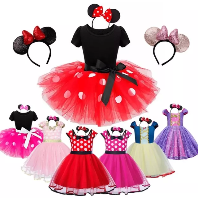 Girls Cosplay Costume Kids Polka Dot Dress Princess Dress Up Party Clothing