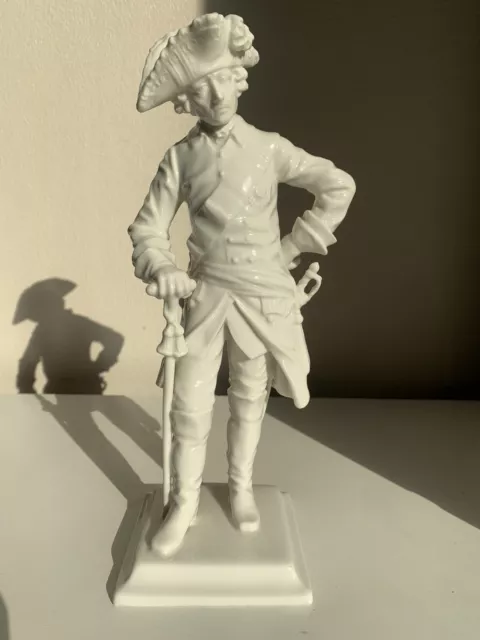 Hutschenreuther Kunstabteil Porzellan Figur Alter Fritz Friedrich der Große 27cm