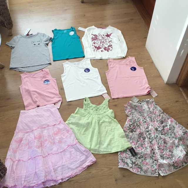 Girls clothing bundle 4/5 and 6/7 and 8 years next mixed makes new and used 11