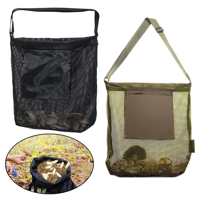 Sac De Cueillette Champignons En Maille Oxford | Grande Capacité 42x45cm | Pliable Et Respirant | Idéal Randonnée - 6