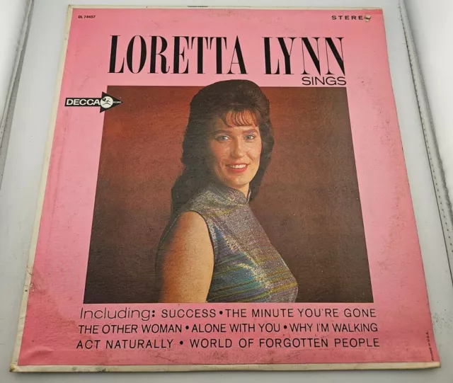 Loretta Lynn Sings 1963 Vinyl Lp DL 74457 Excellent