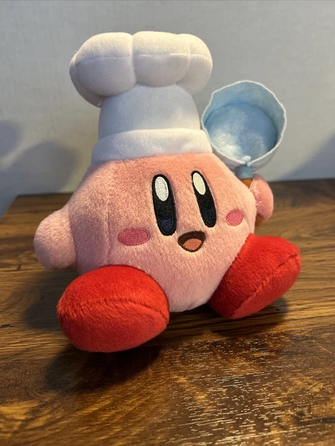 Little Buddy 7" Plush Kirby Cook Chef Frying Pan Nintendo Little Buddy 7" Plush Kirby Cook Chef Frying Pan Nintendo