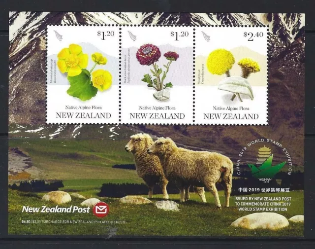 NZ 2019 China World Stamp Show Daily Minisheet   MNH