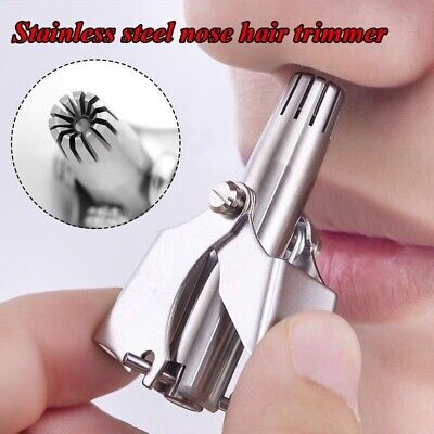 Recortadora de pelo nariz para hombres limpiador de oídos afeitadora mecánica
