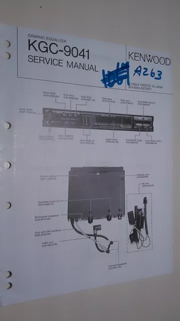 Kenwood kgc-9041 service manual original repair book stereo graphic eq car radio