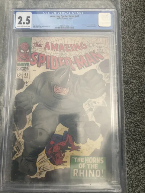 Amazing Spider-Man #41  CGC  1966 Rhino 1st App