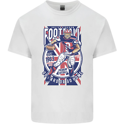 UK American Football Player Mens Cotton T-Shirt Tee Top