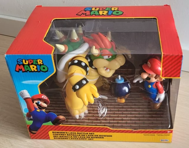 Nintendo Super Mario vs Bowser + B-omb Deluxe Figur Box Set 2 Pack NEU OVP NEW