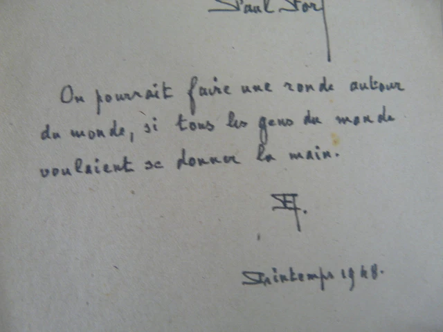 PAUL FORT & ronde autour du monde si tous les gens voulaient se donner