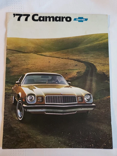 1977 Chevrolet Camaro Dealer Dealers Color Brochure Advertising Book Manual