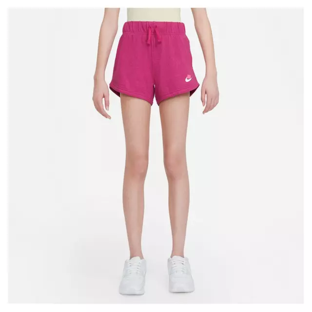 Nike Sportswear Girls' Jersey Shorts - Fire berry size S
