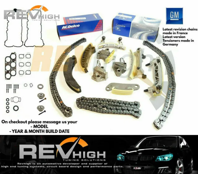 GENUINE GM GEARS GASKET Holden Commodore VZ VE Timing Chain Kit 3.6l V6 Alloytec