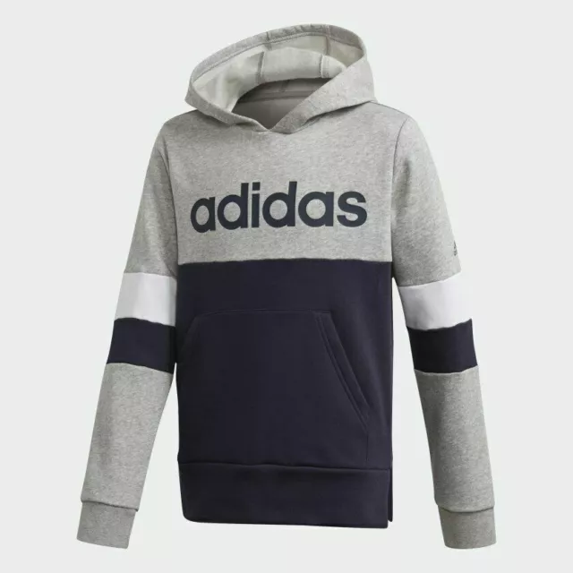 Adidas Boys Hoodie Hoody Junior Kids Fleece Top Jacket Jumper Sweatshirt Hood