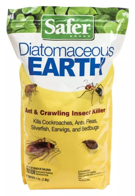 Safer Brand Diatomaceous Earth Ready To Use Ant & Crawling Insect Killer 4lb bag