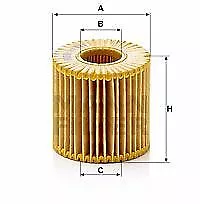 MANN-FILTER HU 7019 z Ölfilter für LEXUS TOYOTA SUBARU