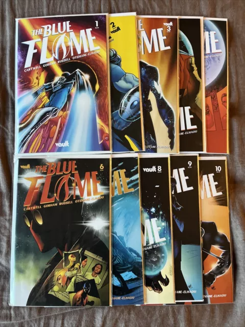 “The Blue Flame” #1 2 3 4 5 6 7 8 9 10 Full Complete Series Run Lot Vault Comics