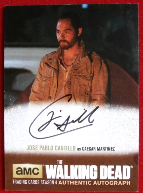 THE WALKING DEAD, JOSE PABLO CANTILLO Hand-Signed LIMITED EDITION Autograph Card