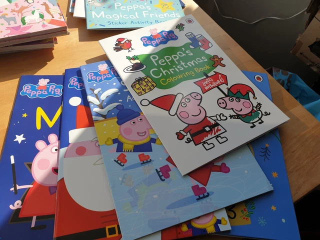 PEPPA PIG ANNUAL 2023 Colouring Book 2 X Sticker Book Activity Book 