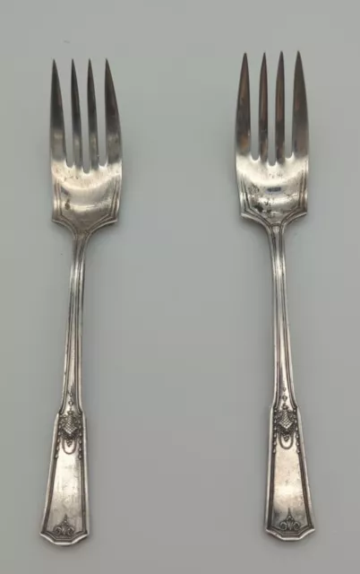 STRATFORD PLATE SPECIAL Silver Plate Shakespeare Salad Forks Set of Two 6 Inches 25.00 PicClick