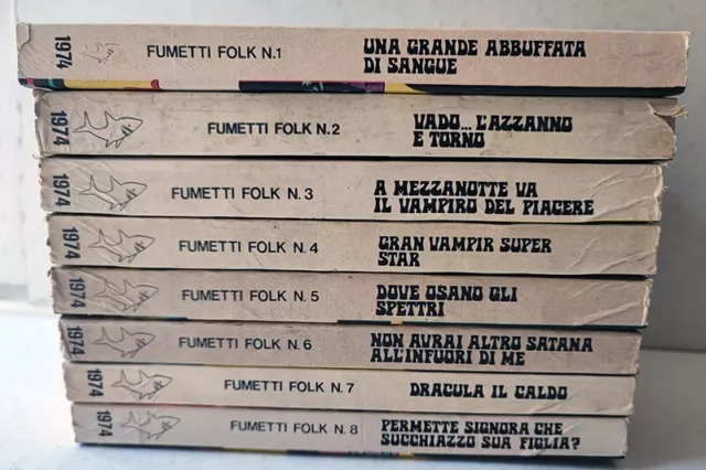 FUMETTI FOLK Serie Completa 1/8 EDIFUMETTO 1974 Tacconi Romanini Angiolini 3