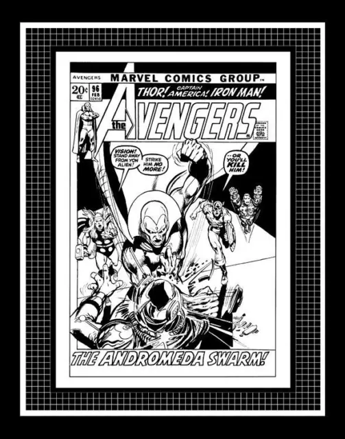 Neal Adams Avengers #96 Rare Production Art Cover