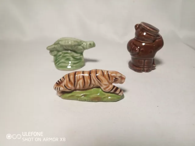 Wade Whimsies Job Lot X3 TIGER SEA TURTLE & ADRIMAL SON. Excellent Condition.