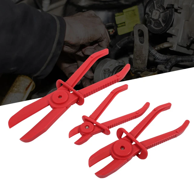 3Pcs Nylon Hose Clamp Tools Brake Fuel Water Line Clamp Plier Hands Free Tool