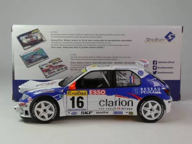 Solido Peugeot 306 Maxi #16 Panizzi Rally Monte Carlo 1998 1/18 S1808303
