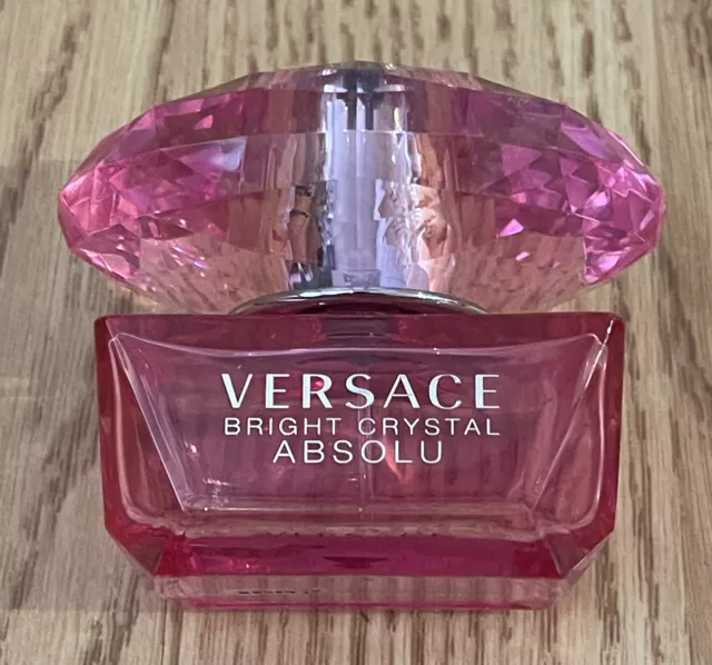 Versace Bright Crystal Absolu 50 Ml/1.7 Us Fl Oz Eau De Parfum  Bottle =Empty=