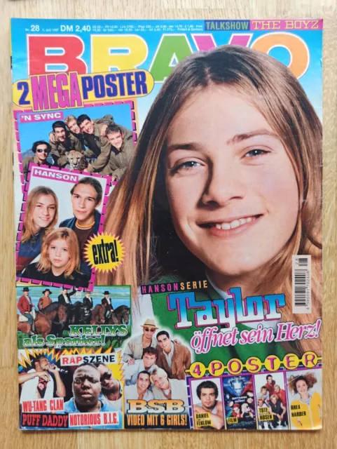 BRAVO Zeitschrift Nr 28 3.7.1997 Hanson Taylor Rhea Harder Daniel Fehlow Batman