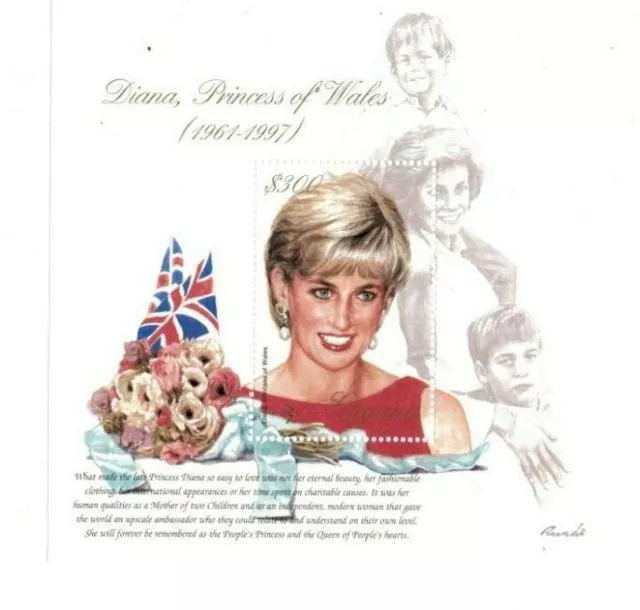 Guyana - 1997 - Princess Diana Memorial - Souvenir Sheet - MNH