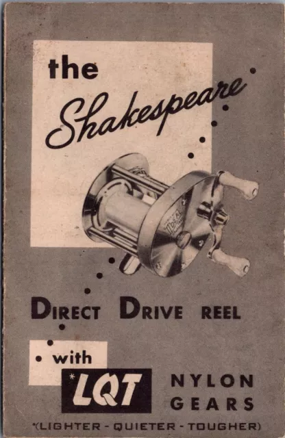 SHAKESPEARE DIRECT DRIVE Fishing Reel Manual Parts List $7.99 - PicClick