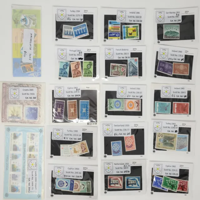 Worldwide High Value Stamp Collection Mint -Each Lot $350 in Different Full Sets 2