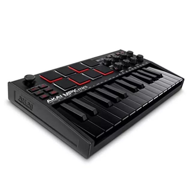 Akai Profesional Mpk Mini mk3 Negro 25-Key USB Midi Teclado Controlador Japón