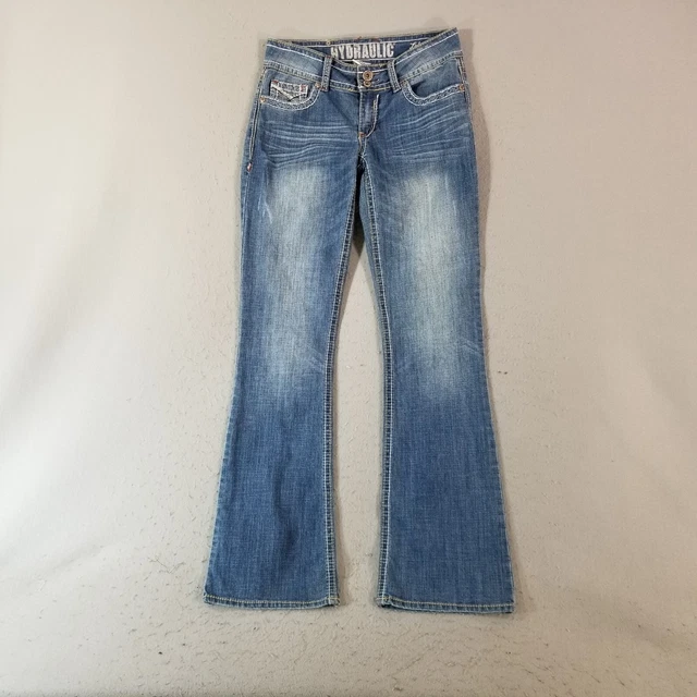 Hydraulic jeans women's 9/10 Lola low rise bootcut blue denim pants