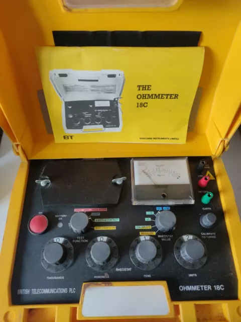 BT OHMMETRO TIPO 18C - LOCALIZZATORE CAVO/TESTER GUASTI - NO CAVI non testati venduti come se