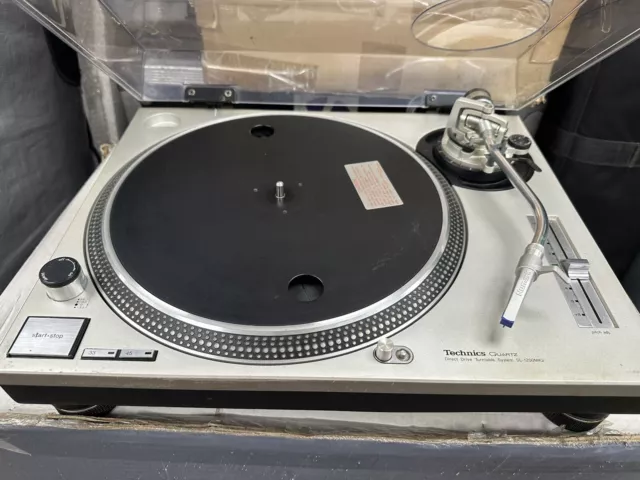 Technics SL-1200MK2 - a-xa Silver Direct Drive DJ Turntable Tested Working Japan