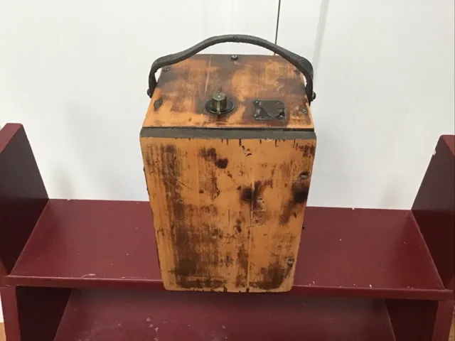 Vintage Dynamite Blasting Box Detonator