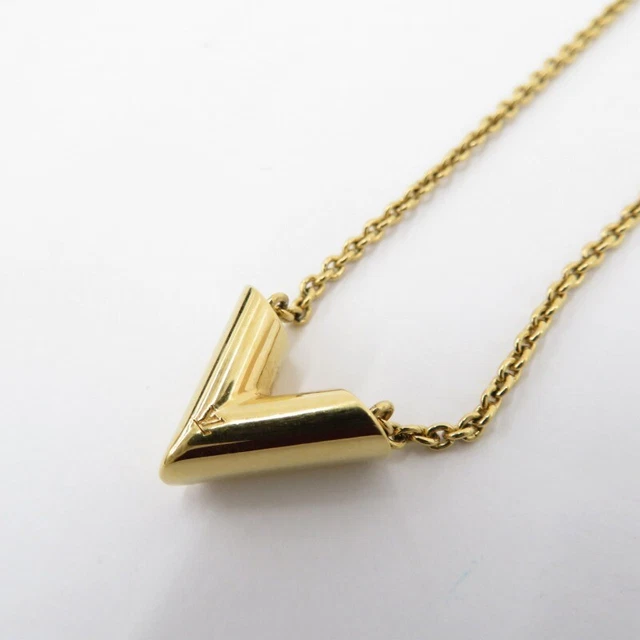 Collar LOUIS VUITTON Essential Cadena en V M61083 Dorado de Japón