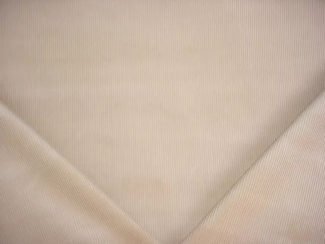 2-1/8Y Robert Allen Biscuit Rib Pinstripe Velvet Drapery Upholstery Fabric