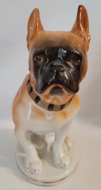 FIGURINE ANCIENNE EN porcelaine tigre, Royal Dux Bohême, porcelaine de