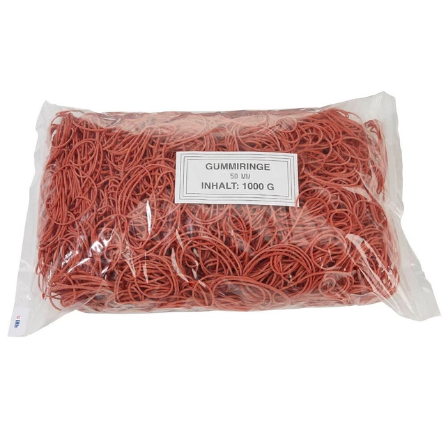 WBV Gummiringe rot, Ø 5,0 cm, 1000,0 g