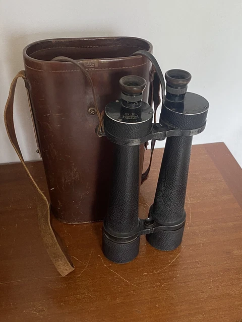 RARE JUMELLE CARL WEISS 18x50 ETUI . MILITARY MARINE ? OPTIQUE CASABLANCA
