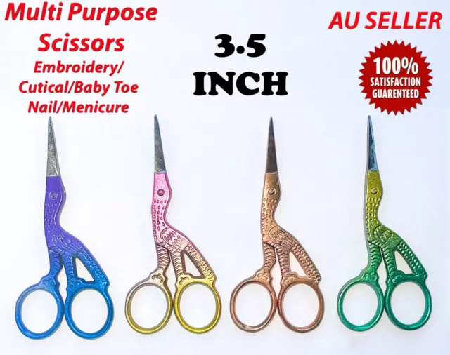 3.5" Stork Scissor For Embroidery, Manicure,Nail Art,Craft&Sewing Scissors