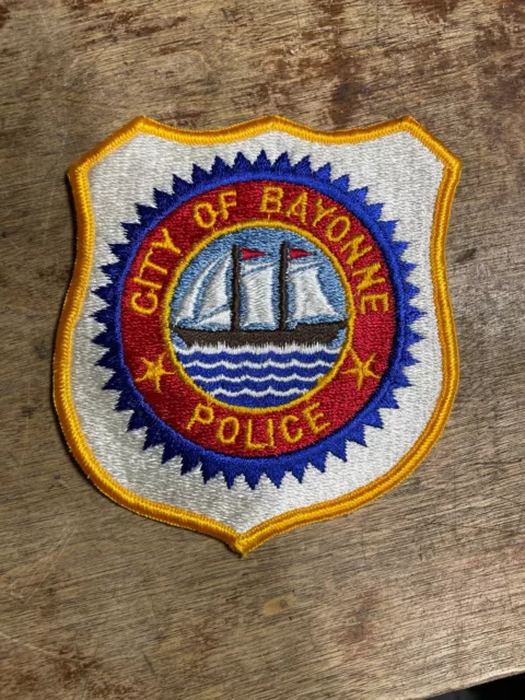 NJ Bayonne New Jersey Police Patch Embroidered Unused