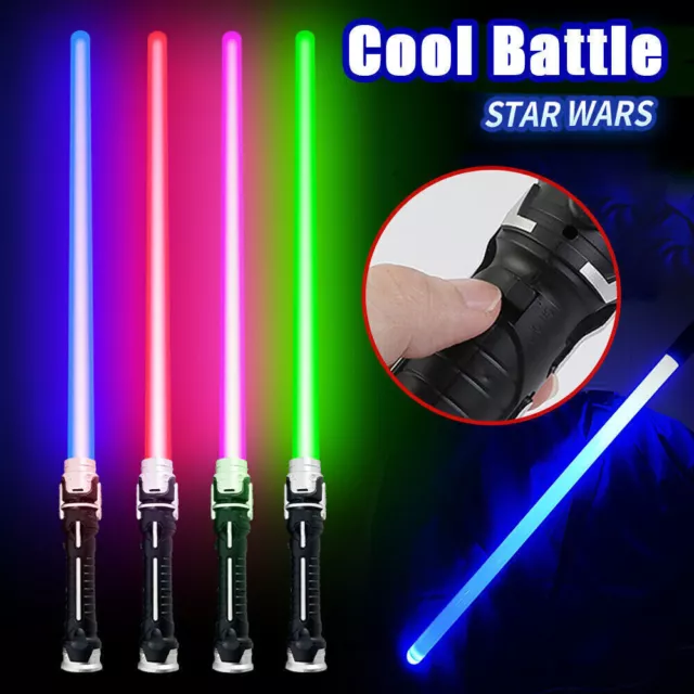 Star-wars LED Lightsaber Saber Swords Flashing Light Toys with Sound Kids Gifts'
