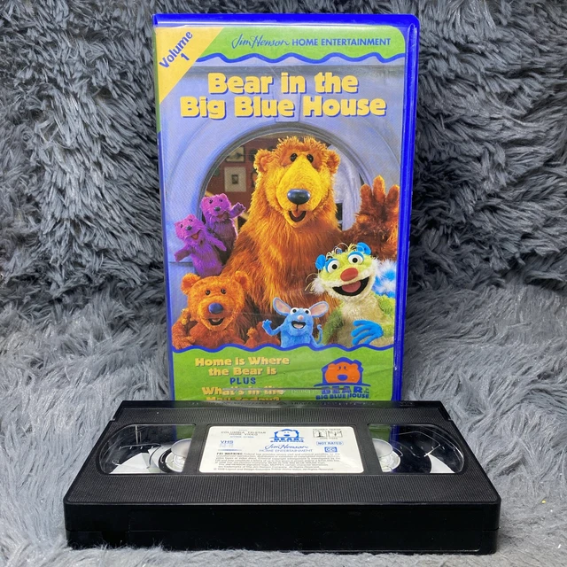 BEAR IN THE Big Blue House Volume 1 VHS Tape 1998 Blue Clamshell Kids