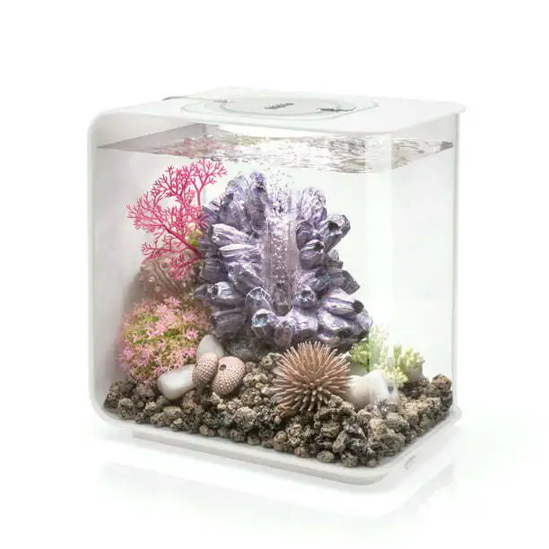 biOrb Flow 15 Aquarium with Standard Light, 4 Gallon, White
